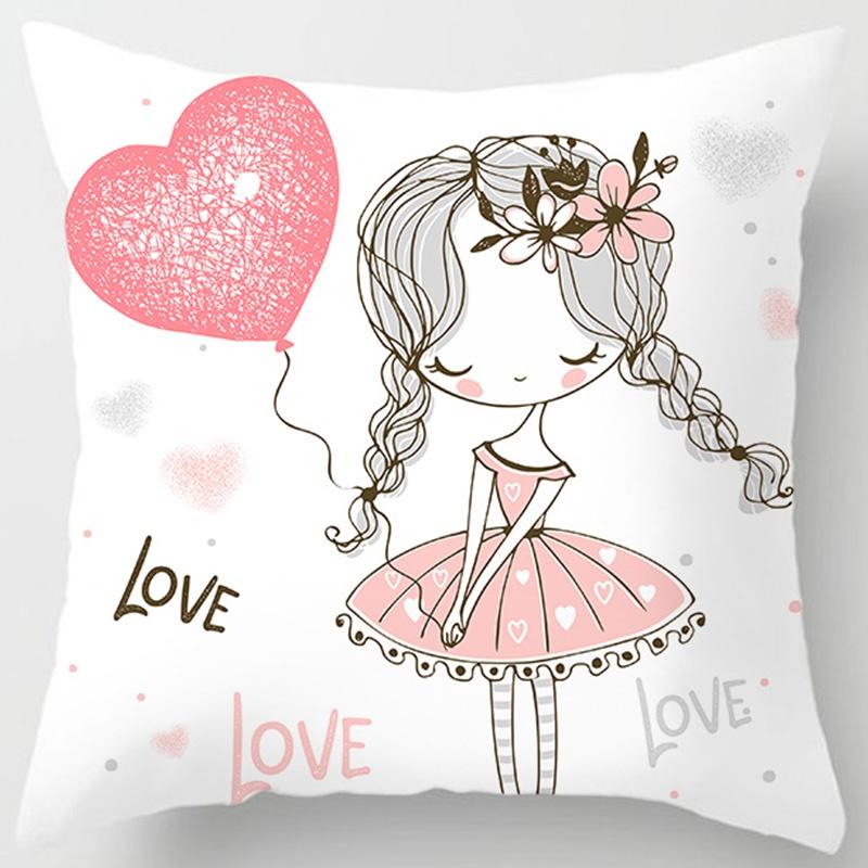 Love Birthday Girl Series Pillow Gift Home Office Decoration Pillow Bedroom Sofa Car Cushion Cover