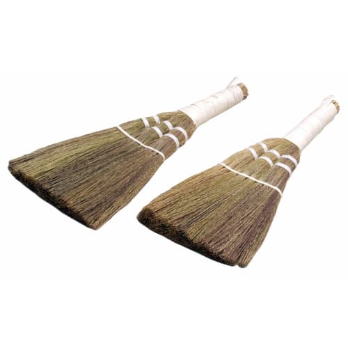 Sakai Sangyo Dokodemo Broom Set of 2, Approx. 17, 27, and 2.2cm, Mini Broom, Mini Size, Indoor, Camping, Hand Broom
