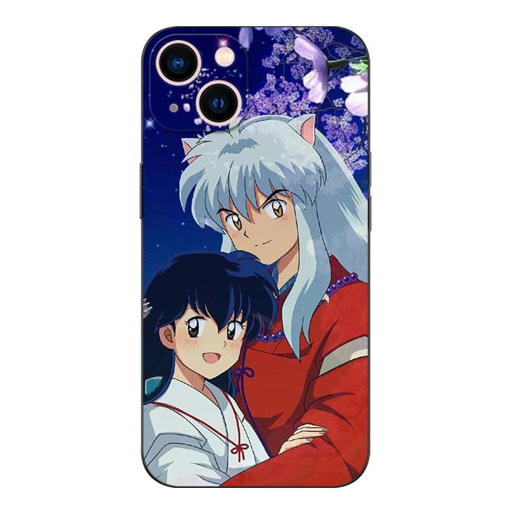 Black Tpu Case For Samsung Galaxy A03 SM-A035 A03 Core A03S A13 A23 LTE A33 A53 A73 4G 5G Yashahime Inuyasha