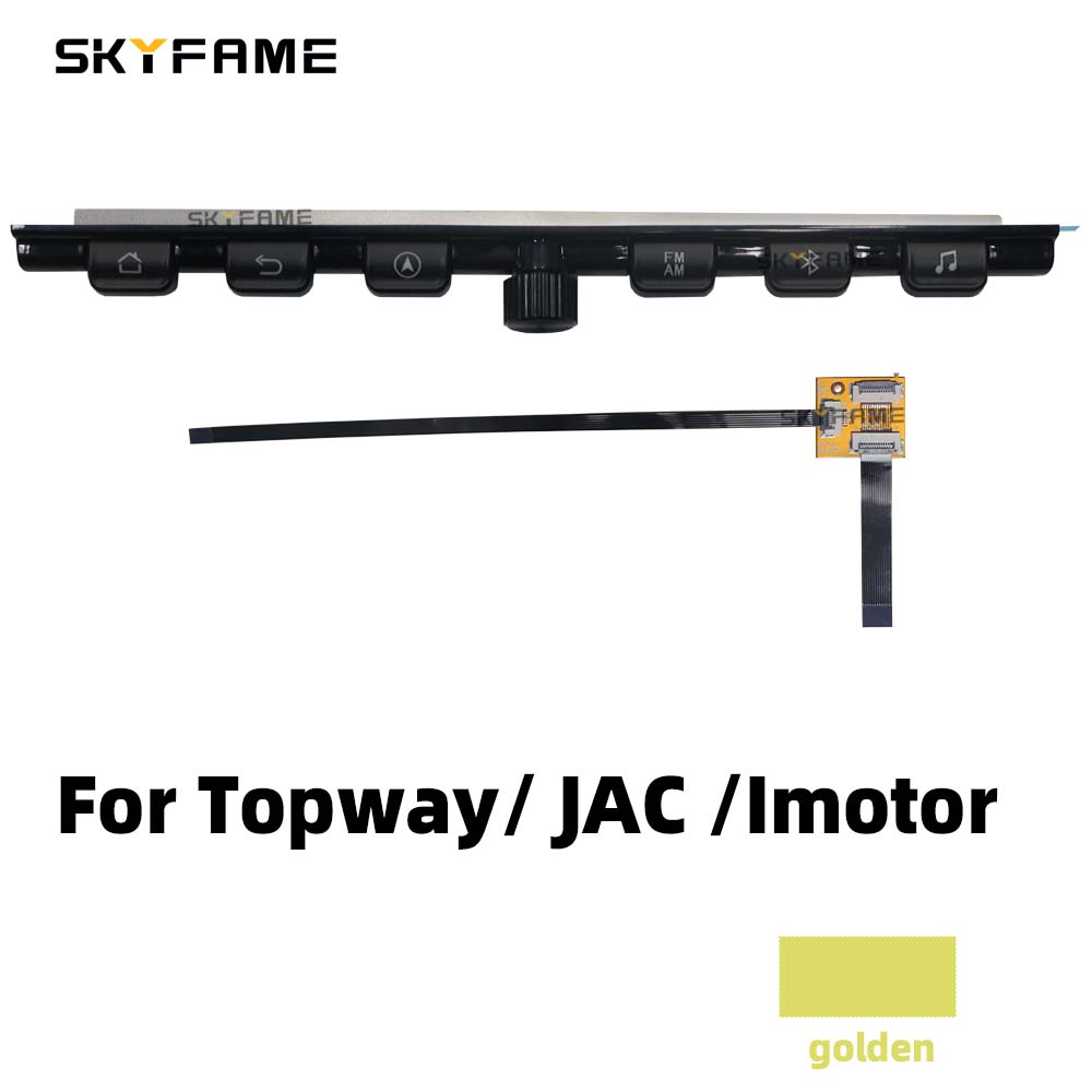 SKYFAME Expansion Button Knob Panel Key Kit For Car 9/10 Inch Android Host Topway JAC Imotor