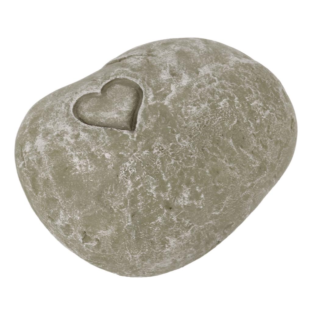 Pet Memorial Garden Stone DIY Lettering Simulation Pebbles Pet Grave Marker for Dogs Cats Love Stone Moss Color