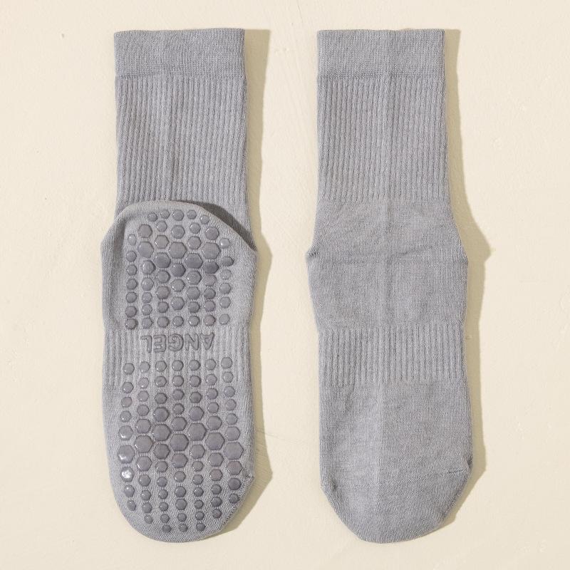 Yoga Socks Women's Professional Anti-slip Sports Mid-calf Socks Spring and Autumn Pilates Fitness Summer Shark Pants Long Socks