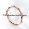 Bamboo Joint Colorfast Gold Bracelet for Women – European & American Style, High-End Alloy Jewelry