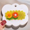 5Pcs Kids Hairpin Knitted Flower Decor Side Bang Hair Clips Gentle Non-Pulling BB Clips Birthday Party Hair Accessories
