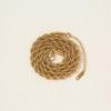 Gold-Plated Stainless Steel Twist Rope Chain Pendant - Multiple Specifications, Colorfast Jewelry Accessory