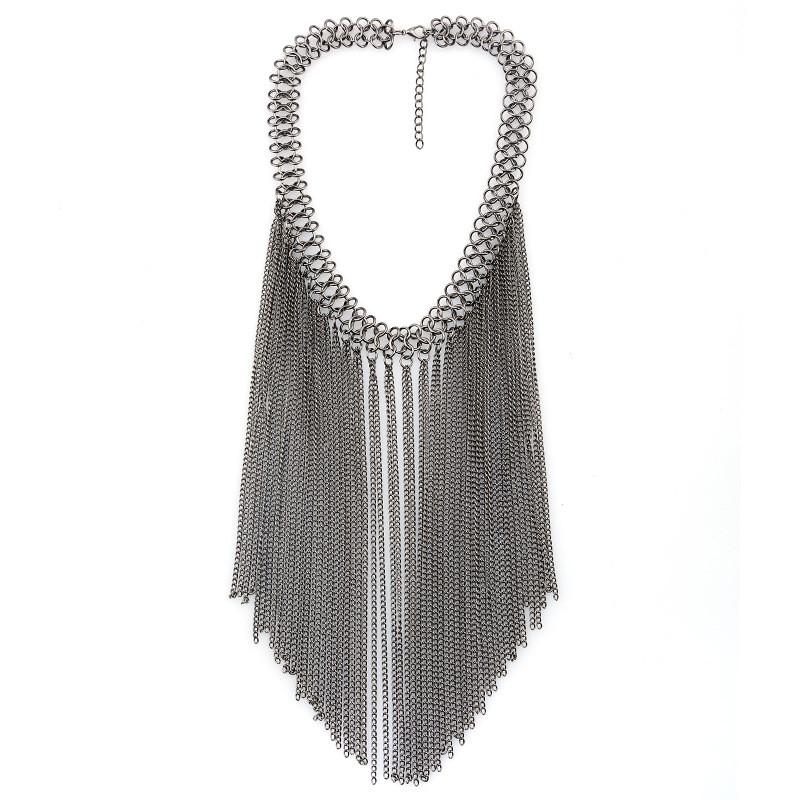 Fashionable Retro Multi Layer Tassel Design Women Necklace For Fashion Lovers