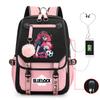 Anime Peripheral Teen Trend Backpack Multifunctional Usb Casual Student School Bag