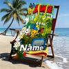 Custom Name Personalized Bamse Print Beach Towel, for Trip Camping Beach Party Home Decor, Birthday Gift for Family & Friends