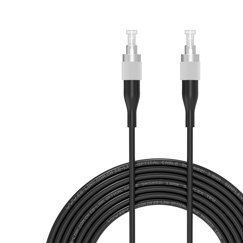 EB-LINK Carrier-Grade TPU Armored Outdoor FC-FC Single-Mode Fiber Patch Cable