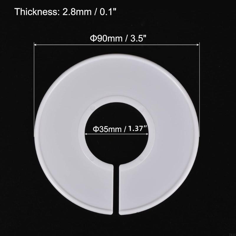 Plastic Clothing Divider 10 Pack, Round Garment Divider for Closet and Stockroom Sorting, 90 mm Size, Daily Sorting Use