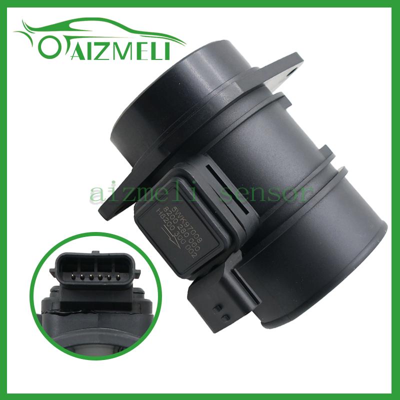 Mass Air Flow Meter Sensor 5WK97008Z For Renault Kangoo Master Trafic Scenic II 2 1.5 2.0 2.5 dCi 5WK97008 8200280060 8200280065
