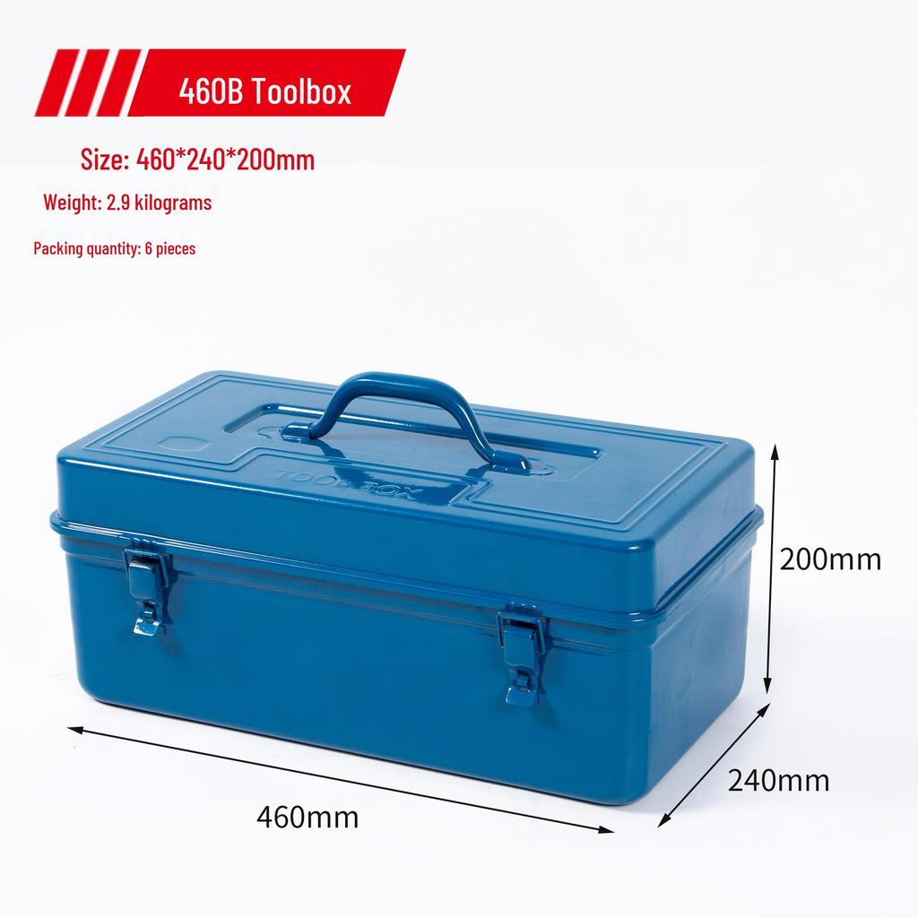 Industrial Grade Large Capacity Portable Toolbox with Multifunctional Storage for Automotive Repair