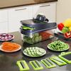 15 In 1 Multi-Functional Food Chopper With Container Vegetable Cutter Kitchen Vegetable Slicer, Grater, And Chopper