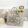 Multipurpose Floral Storage Basket Foldable Cloth Hamper Fabric Storage Basket for Bedroom Bathroom Organization