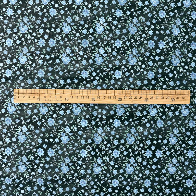 0.5m/1m/2m Fine Pit Strip Soft Corduroy Small Floral Prints Fabric for Sewing Hoodie Dresses Pants Bedding DIY Clothing Fabric