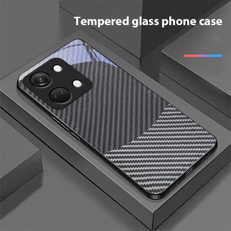 Dwukolorowe paski dla OnePlus Nord 3 5 6T 7 Pro 8 12 10T Reno8 Lite 5G 10R Nord N30 Twarda obudowa Szkło hartowane Etui na telefon Czarny