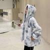 Winter New Imitation Rex Rabbit Hair Hooded Fur Coat Cotton-padded Coat Men's and Women's Couple Jacket Thickened Cotton Coat