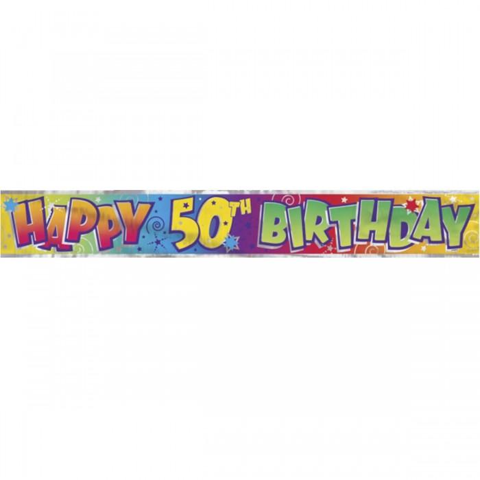 Unique Party Happy 50th Birthday Banner