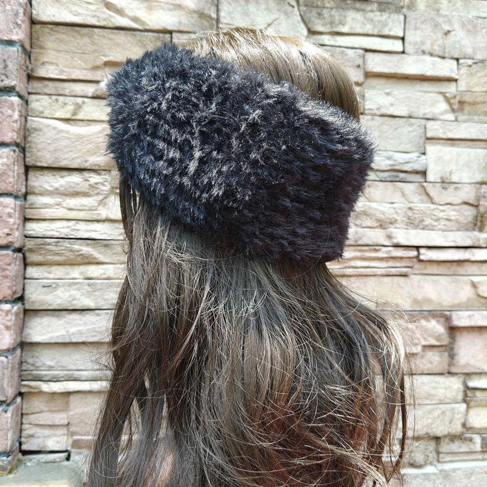 New Wide Cross Plush Headbands For Woman Warm Hairband Elastic Sport Yoga Headwear Girl Hair Band Autumn Winter Hair Accessories