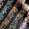 200cm/roll Journal Tapes PET Shell Glow Ornament Dairy Collage Stationer Multicolor Accessories Lamplight Decorative Tape