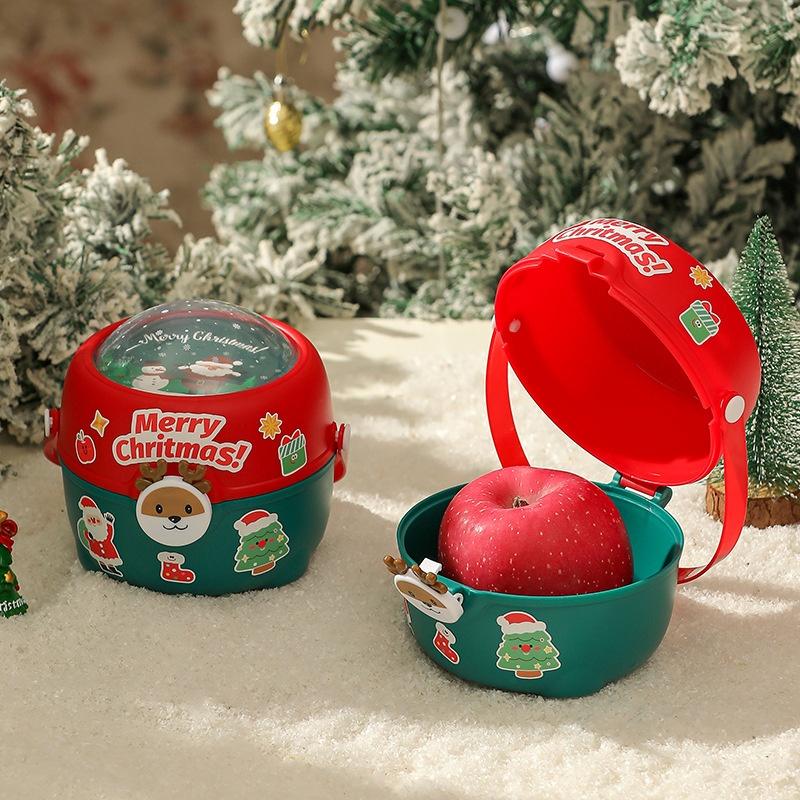 

Creative Christmas Apple Box Christmas Eve Apple Handbag Elk Peace Fruit Box Christmas Gifts A2