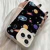 M284 Black White Moon Stars Space Astronaut art Angel Eyes Soft Phone Cases for iPhone Samsung Xiaomi Rdemi Huawei Honor Infinix Realme OPPO All Model