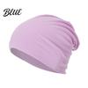 Windproof Spring And Autumn Headwear Slouchy Hip-Hop Hat Solid Color Soft Chemo Headwear Breathable Fabric Sun Protection Hat Lightweight Cancer Cap