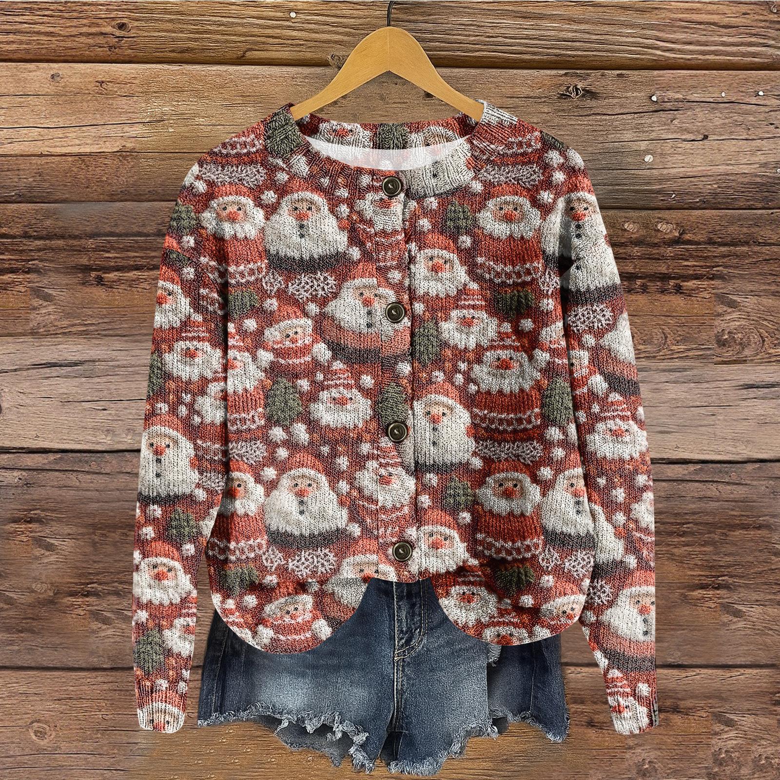 

Женский топ с круглым вырезом и принтом из утолщенного плюша и кашемира, теплый длинный топ M