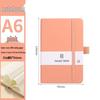 A6 Color Elastic Band Portable Notebook - Student Memo with Skin-Feel Leather Pocket Design