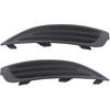 ApplianPar Front Left and Right Side Bumper Fog Light Lamp Lens End Cover Grill for Ford Fiesta 2014-2018