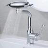 Household Bathroom Faucet Spaceship Design 4 Mode Waterfall Hot Cold Stainless Steel Tap