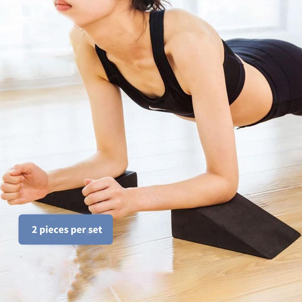 Squat Wedge Block for Heel Elevated Squat Weightlifting Calf Stretcher Slant Board for Squat Improve Mobility Balance
