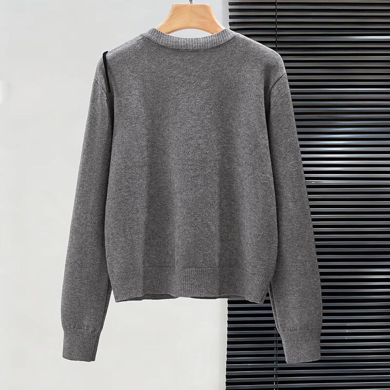 Women's 3D Floral Color Block Cardigan Sweater