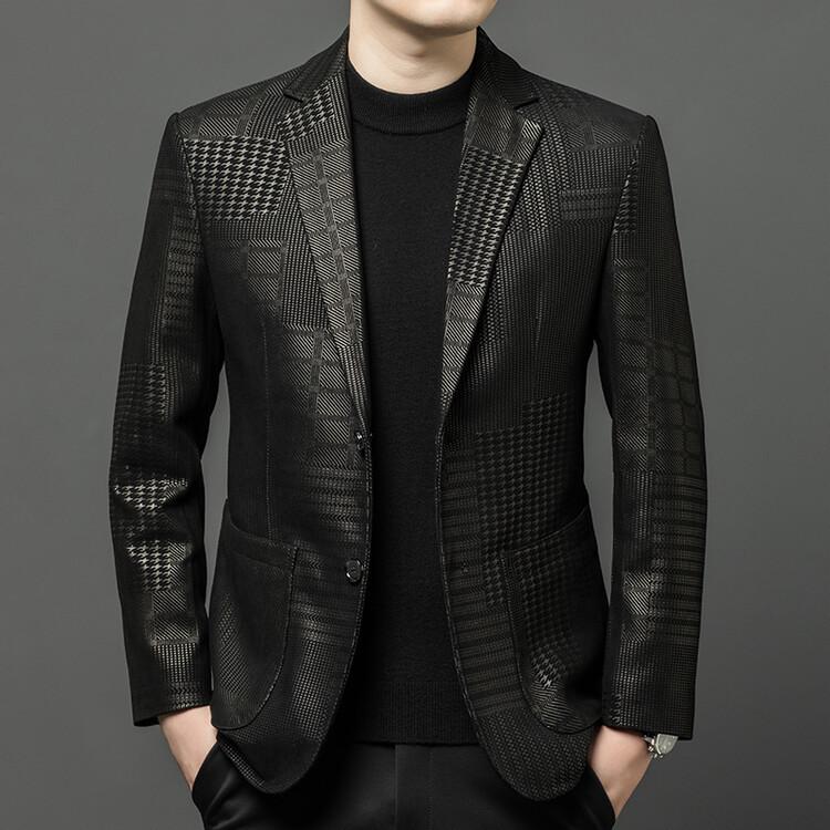 Leather Jacket Men's Suit First Layer Sheepskin Top Jacket Autumn Leather Suit