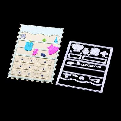 DIY Kleiderschrank Metall Stanzformen Schablonen Vorlage für Scrapbook Fotoalbum Papier Weihnachtshandwerk