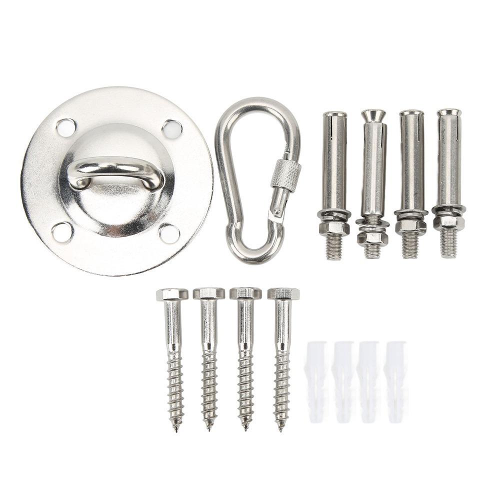 

With Bolt Screws Locking Carabiner Hammock Hanging Kit Swing Hardware Set Seat Installation Swing Hook Kit