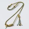 Tibetan Hand-Woven Clavicle Necklace with Colorful Thangka Pendant