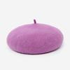 Wool Felt Beret Women British Style Girls Beret Hat Lady Solid Color Winter Hats