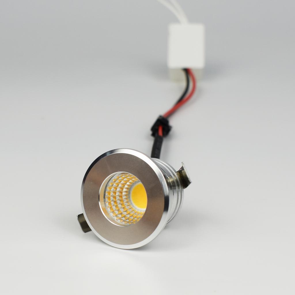 3W Mini COB LED Spotlights 110V 220V Black Silver White