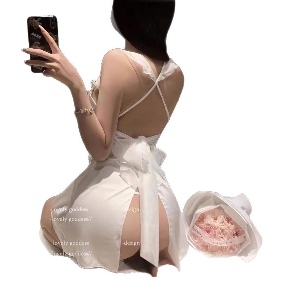 Yi Erotic Underwear Sexy Lace Suspender Skirt Pure Desire Wind Temptation Uniform Small Chest Pajamas Women's Suit N
