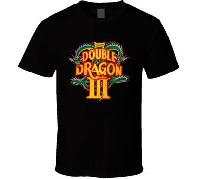 Unisexové tričko s retro video hrou Double Dragon