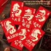 6Pcs/Set Chinese  Year Money Envelope Horse Year Red Envelope Red Pocket 2026 Spring Festival Envelope