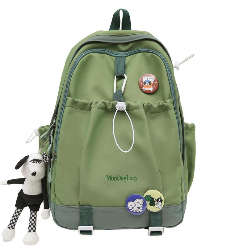 Japanese Niche Design Original High School Student Schoolbag Female Simple Junior High School Student Backpack Large Capacity Backpack
