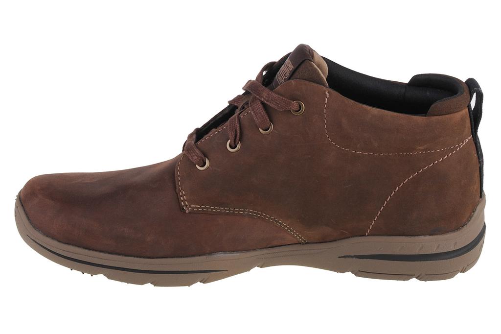 Skechers Harper Melden, Mens Brown Lace-up Shoes