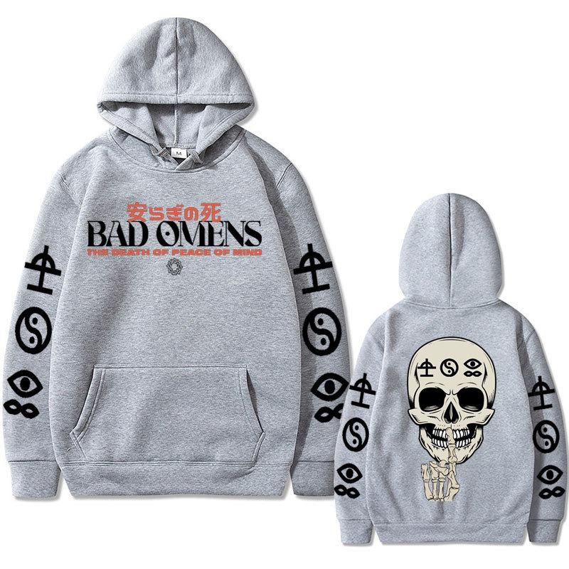 Bad Omens Band Song Like A Vliiain Double Sided Print Hoodie Sweatshirts Women Casual Streetwear Pullovers Sudaderas