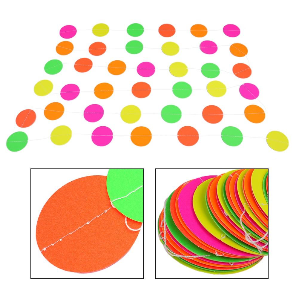 Neon Garland PVC Material Party Decor UV Fluorescent