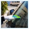 Car Film Scraper Tool with Short Handle - Glass Cleaning Squeegee with Soft/Hard Cow Tendon Rubber Strip