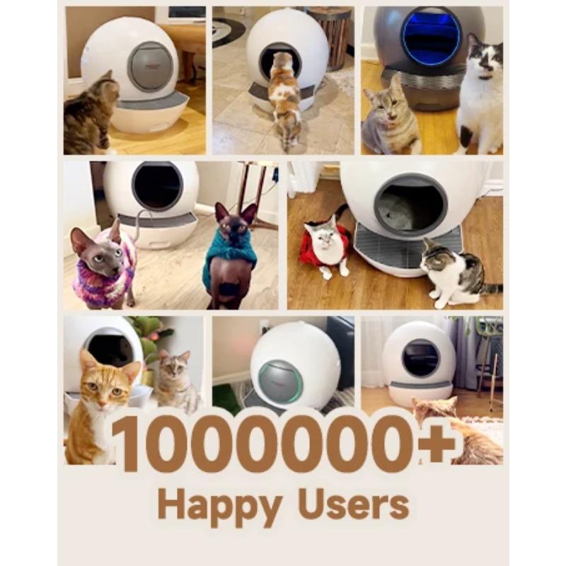 Wholesale Smart Automatic Cat Litter Box (Self-Cleaning) - with App Control, UV Sterilization Cleaning, Safety Anti-Pinch Design