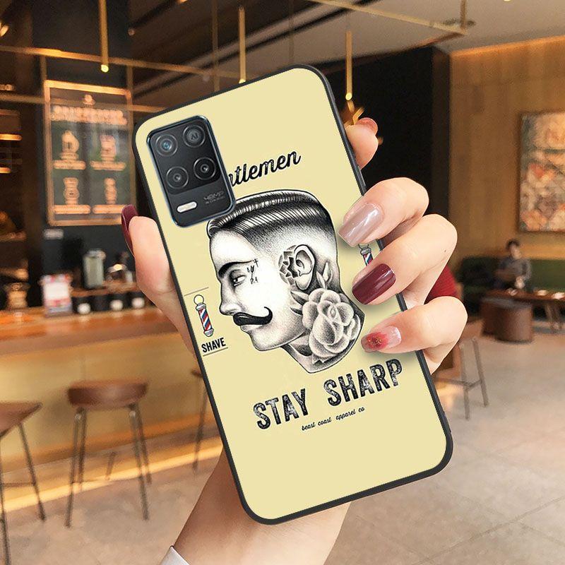 Funda Funny Letter Barber Shop Hair Phone Cover For Oppo Realme 8Pro 6PRO 6i 7pro 9i 9pro C11 C21Y C21 C25Y C25S C3 Q3S XT Cases