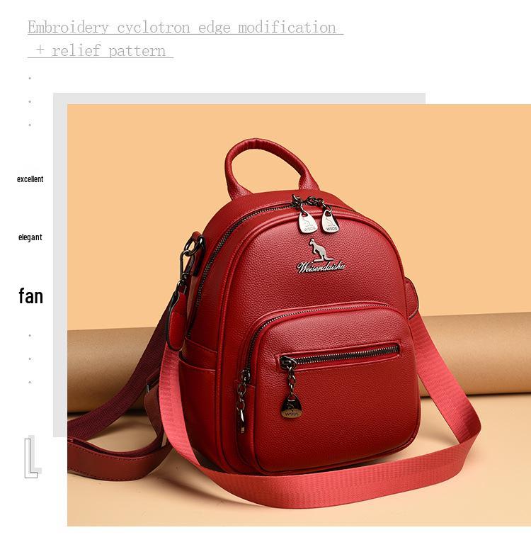 2025 Autumn/Winter Women's Multi-Compartment Large Capacity Backpack - European & American Style Shoulder Travel Bag